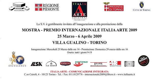 Internazionale Italia Arte 2009 invitation